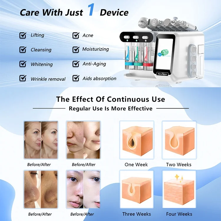 NewFace 2023 Small Bubble Skin Face Care Hydra Beauty Manufacturer Moisturizing Wrinkle Remove Hydro Dermabrasion Facial Machine