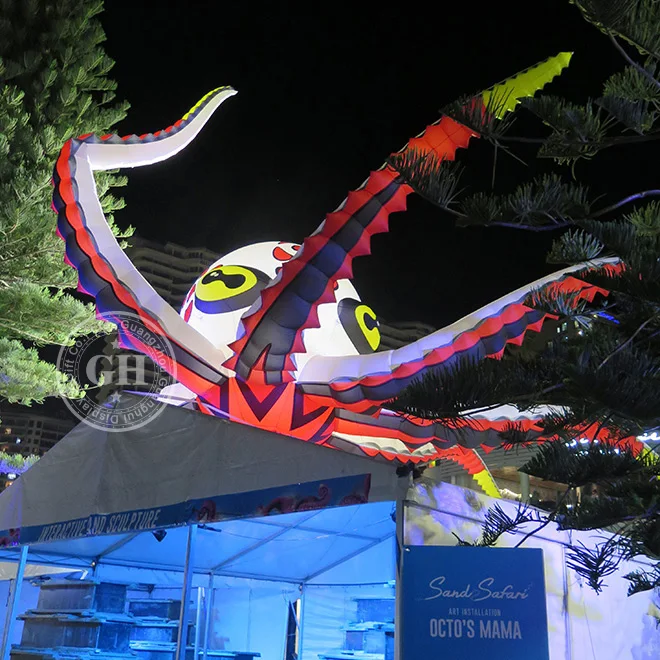 Inflatable Led Light Octopus Giant Inflatable Octopus For Stage Decoration