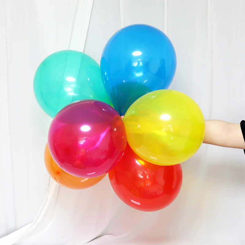 Globos manufacturers wholesale suppliers 100pcs latex helium balon 10/12 inch gemstone party balloons ecuador balloon