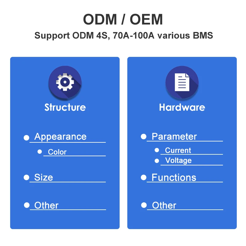 TDT 3.2V LFP lithium battery PCM/PCBA bms balance 70A/80A/100A lifepo4 bms 4s 12v