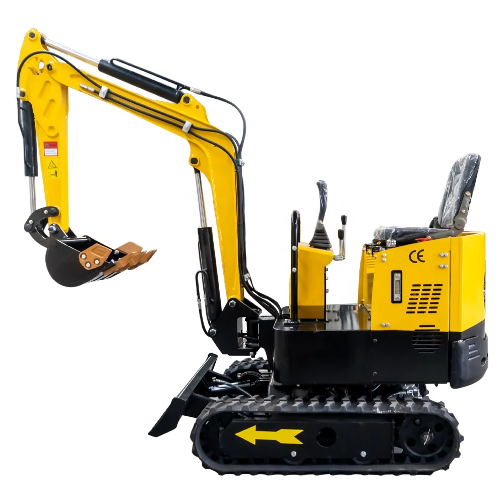 E.P Chinese Best Kubota 1 Cylinder Gasoline Diesel Engine 360 Degree Rotation Cheapest Import 1Ton Crawler Excavator