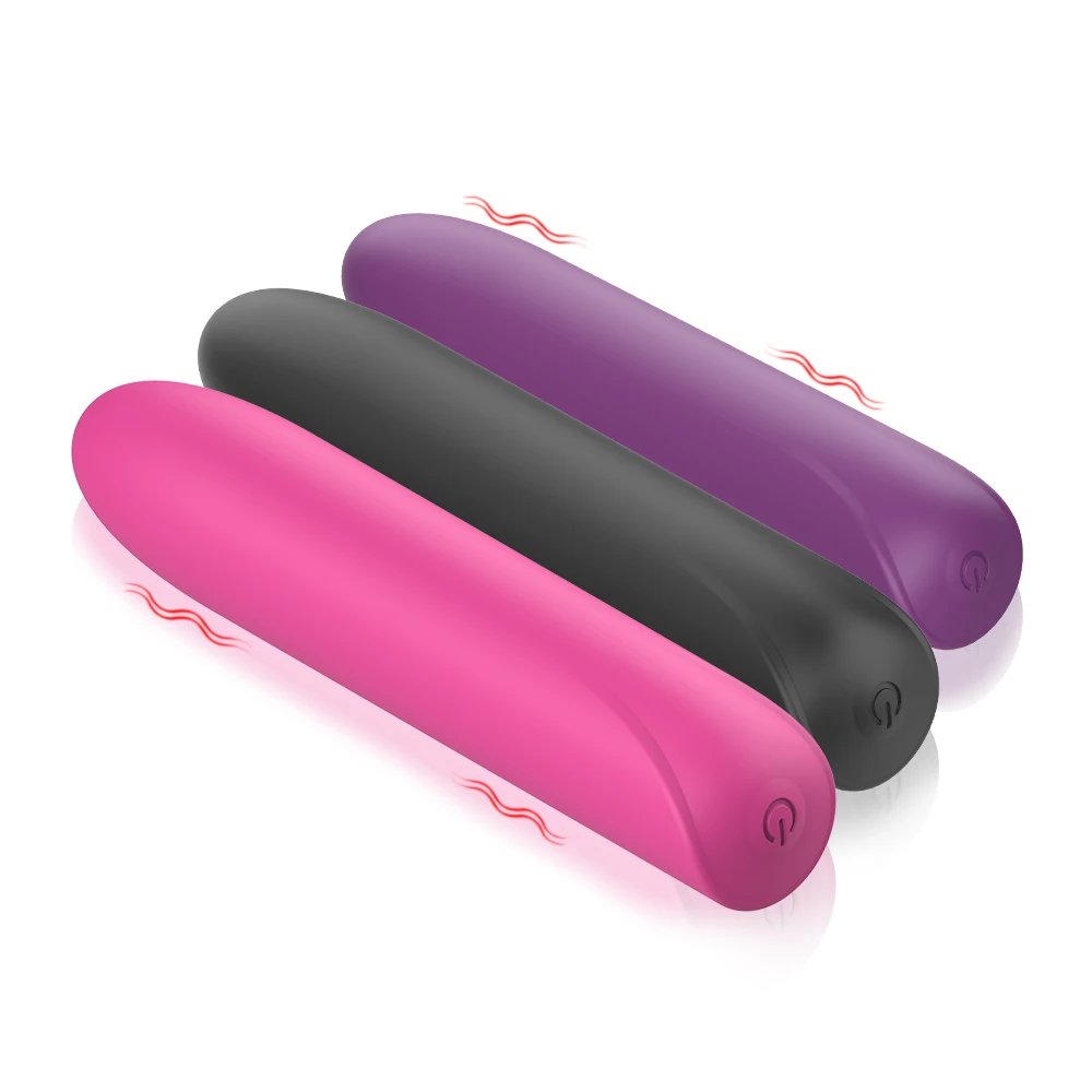 Wholesale 10 frequency powerful rechargeable mini vibrator massage vaginal sex toy women silicone bullet vibrator