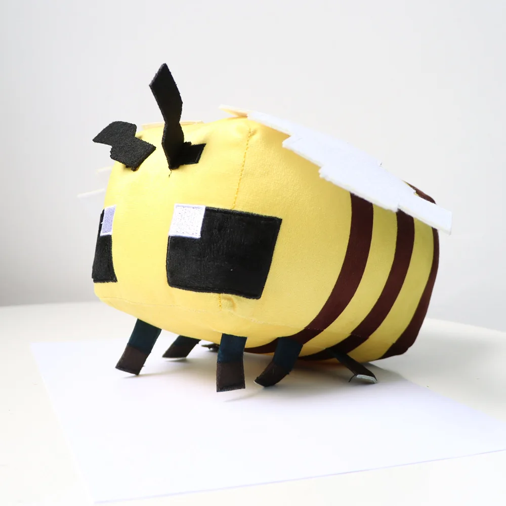 Custom Yellow Bee Stuffed Honeybee Plush Doll Cartoon Funny Bee Stuffed Animal Plush Toys