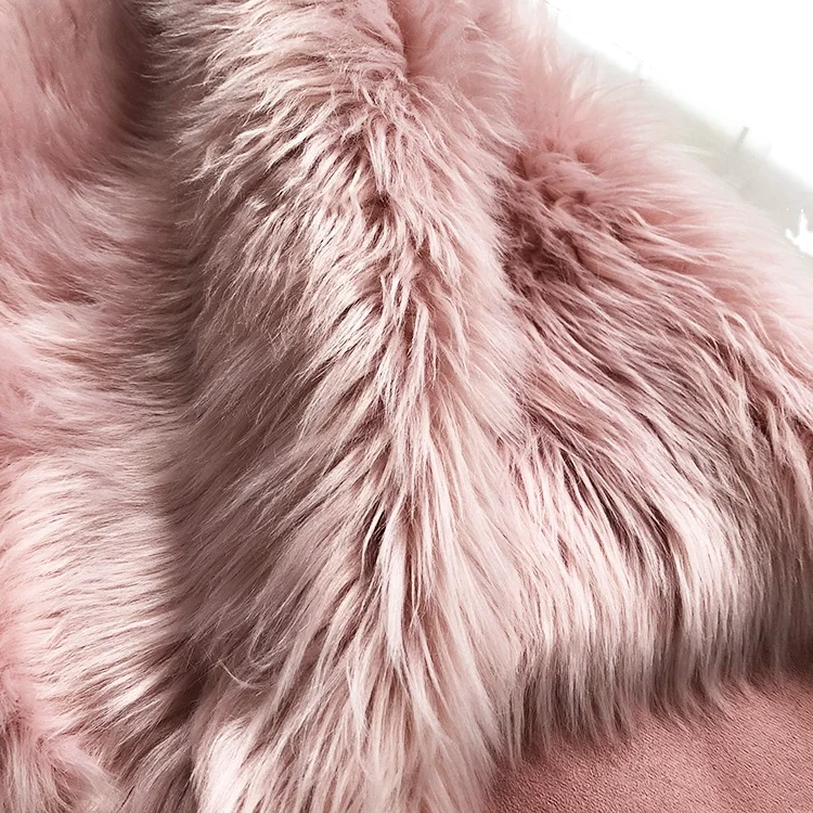 Acrylic Long Pile Artificial Animal Faux Fur Fabric For Garment