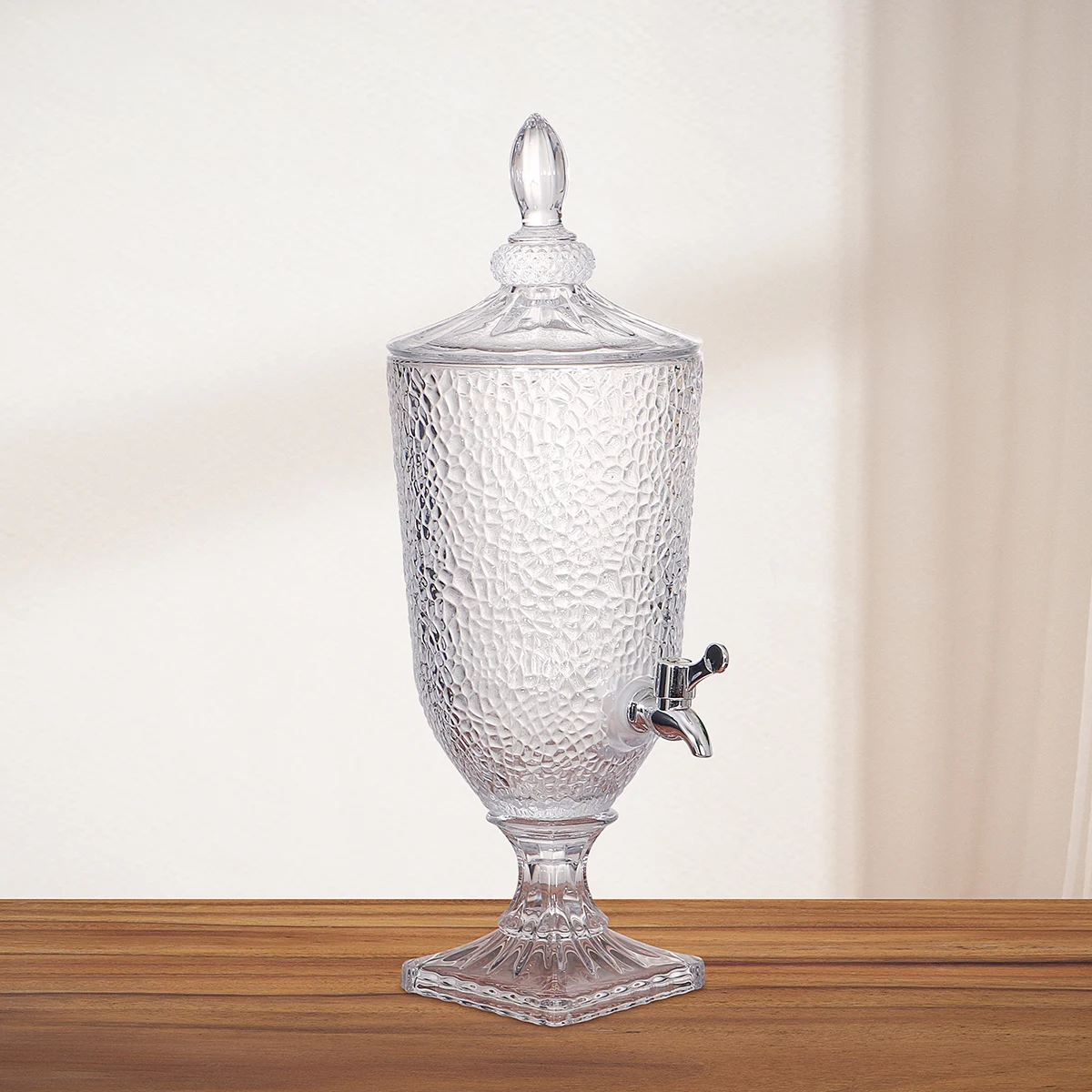 3L Glassware Water Pitcher Water Dispenser Glass Beverage Drink Dispensers For Juice, Wine, Kombucha And Cold Drinks