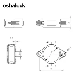 Производитель OEM, пластиковый Стандартный запорный клапан, блокировочное устройство, подходит для маховика клапана, диаметр: 25-600 мм