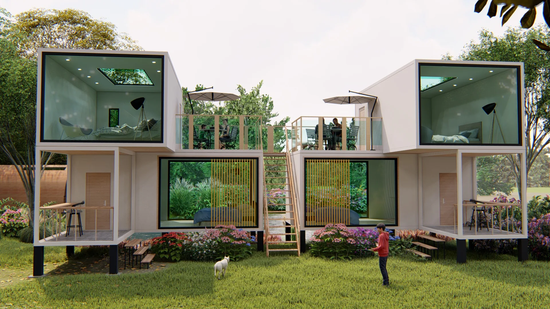 Mobile Container Prefab Houses Space Capsule Graphic Design Modern Apartment Container Houses Roof Tiles Plant 5 Years CBM