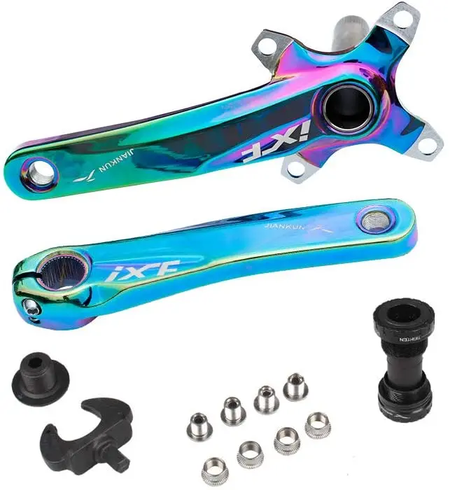 Mountain Bike Crankset 170mm 104 BCD Bicycle Parts Crank with Bottom Bracket for Changing Bicycle Crank Bicycle Crank Chainwheel