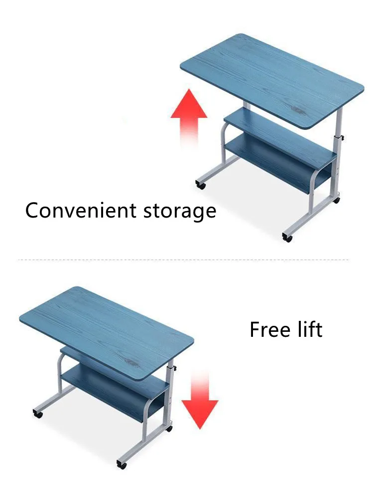 Hot Sale Movable Adjustment Laptop Table Simple Lift Computer Desk For Bedside Use  Removable Laptop Desk