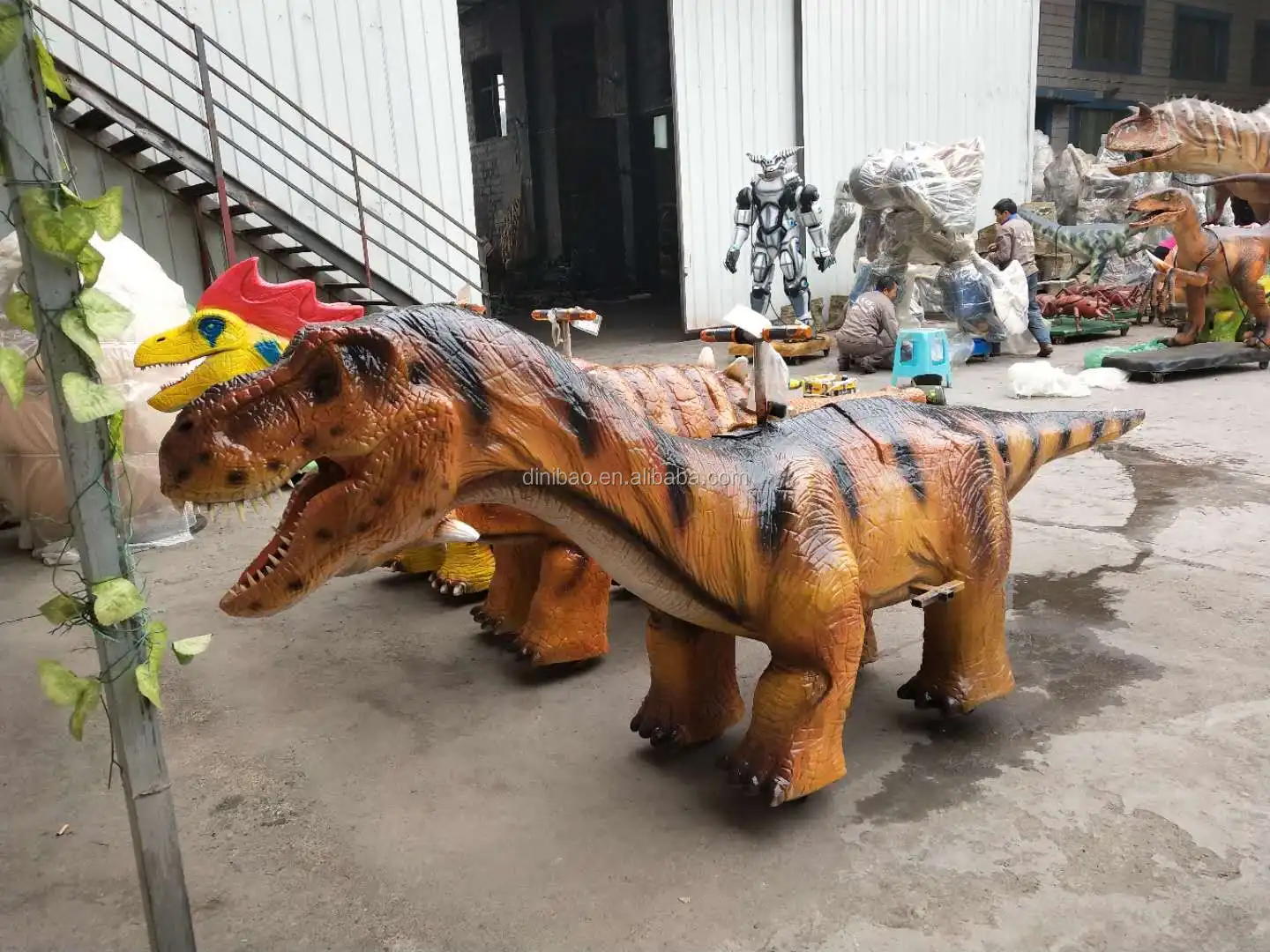 Dinibao Wholesale Professional Electronic Walking Models Dinosaurs Ride Game Machine for Theme Park