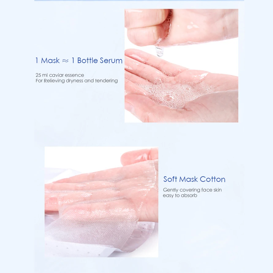 Full Caviar Cosmetics Face Mask Skincare Beauty Wholesale Hydrating Firming Organic Customized Face Moisturizer Mask