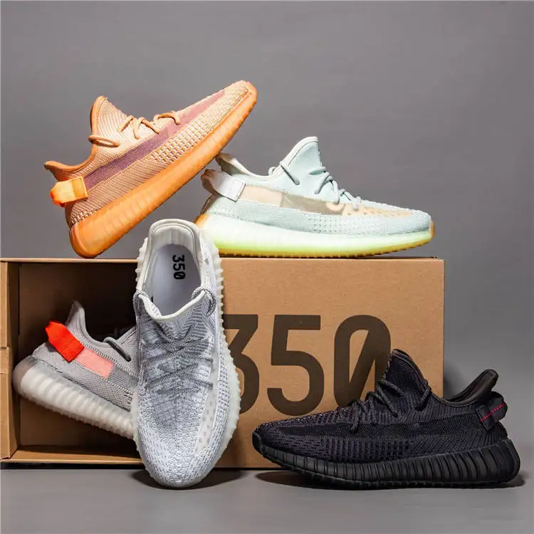 
 Нет минимального заказа, оригинальные кроссовки Yeezy 350 V2, детская повседневная спортивная обувь для детей  