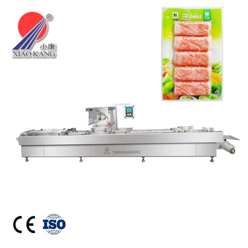 Automatic thermoforming Vacuum Packaging Machine for crab meat stick