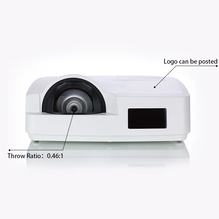 10 Year Factory Native Short Throw Conference School Projector 3lcd 3700 ANSI Lumens  Digital Projector  3D Built-in FCC