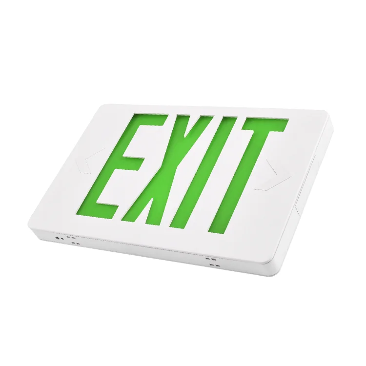 FEITUO-CHINA TOP 1 UL EXIT SIGN Supplier Since 1967-UL Listed 5 years warranty Universal 6 Inch Green LED EXIT SIGN JLEED2GWEM
