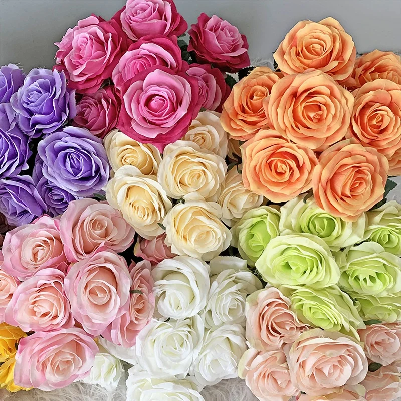 A-117 Wedding Rose Bouquet Bridal Flower Bouquet Silk Peony Artificial Flowers Rose Bouquet