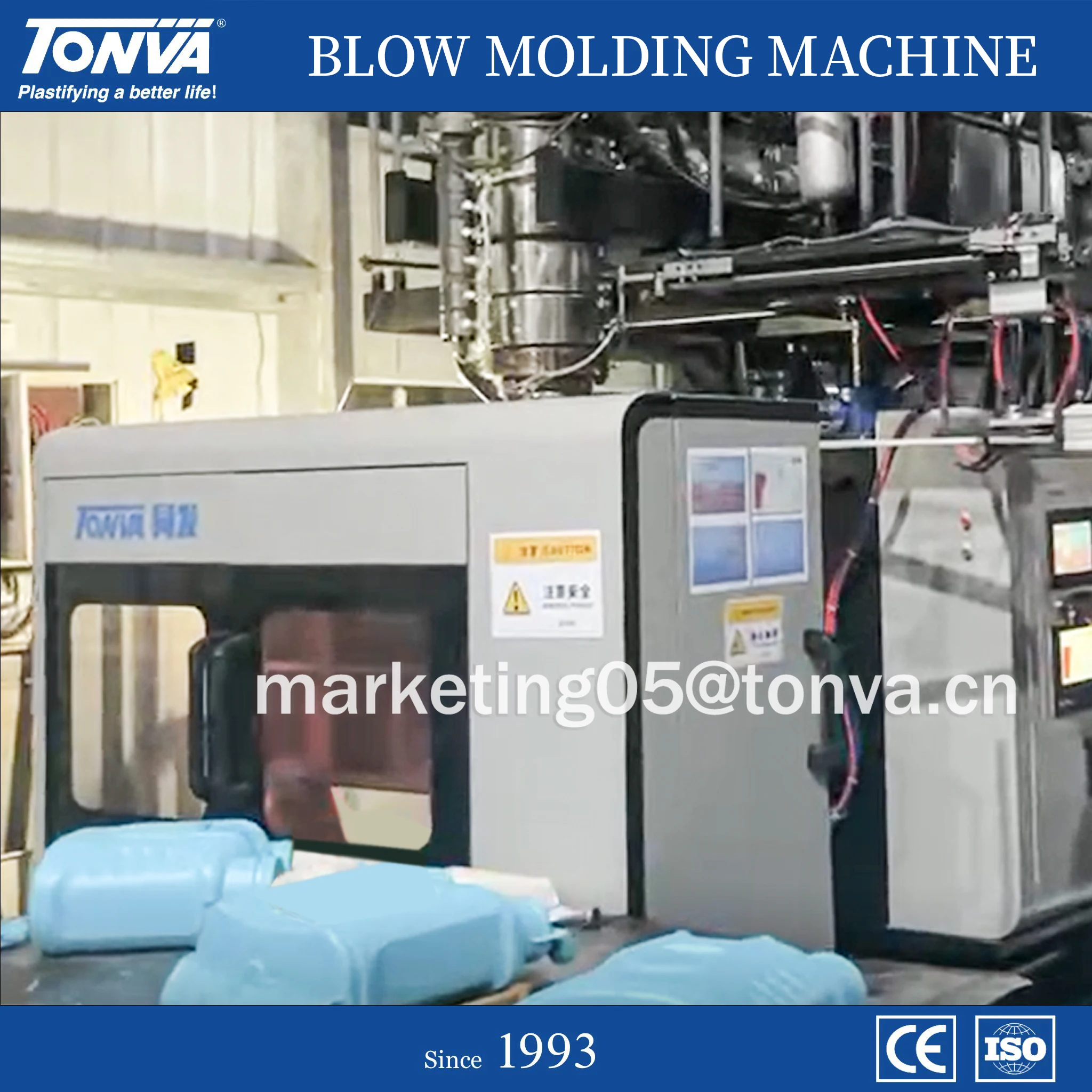 TONVA Plastic HDPE Spray Bottle Accumulator Blow Molding Making Machine