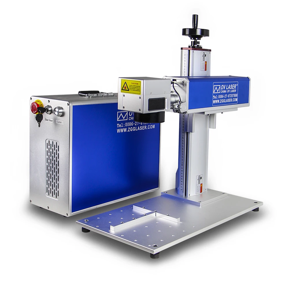 
20W 30W 50W Jewelry Stainless Steel Fiber Laser Marking Machine For Sale metal laser engraving machine Raycus source 