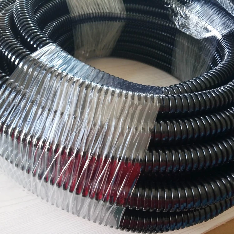 PP Customizable Color Thermoplastic Extrusion Process Corrugated Pipe Discharge Spiral Duct Flame Retardant Hose