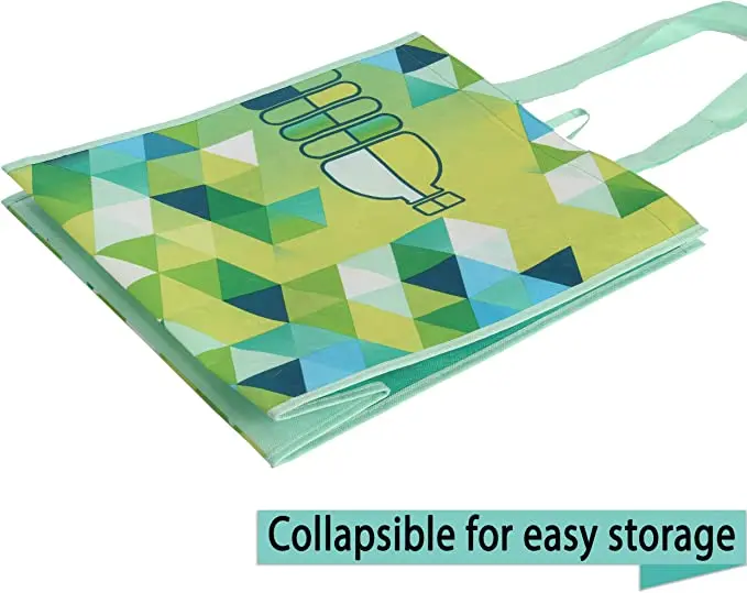 Eco friendly big shopper bag with full color print, personal shopper tote bag