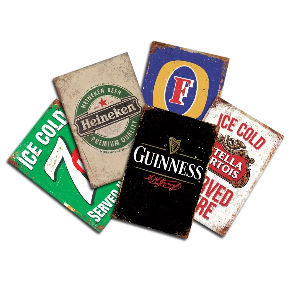 Beer Metal Tin Sign Funny Metal Poster Plaque Metal Vintage Wall Decor Bar Pub Club Man Cave Decorative Plate