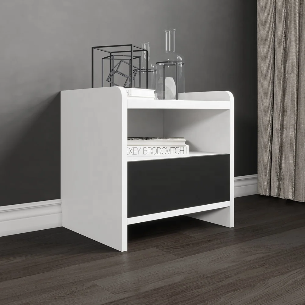 HDF Wood Material Modern Design Dresser Wardrobe Nightstand Bed Hotel Bedroom Furniture Sets For Hotels Hostels