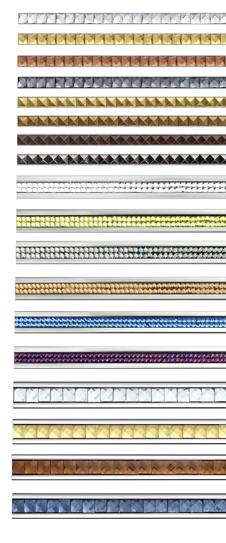 Foshan JECA Free Sample OEM Logo Metal Tile Trim For Bathroom And Bedroom Wall Decoration OEM Logo Stainless Steel Tile Trim