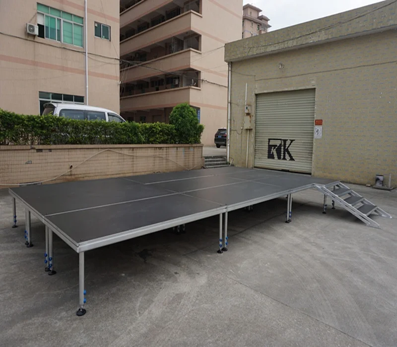 850kg Loading Aluminum Portable Stage Outdoor Non-slip Platform Telescopic stage