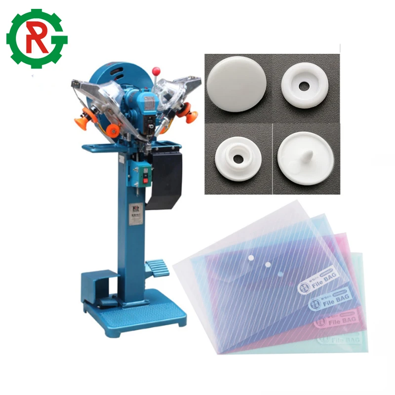 Metal Prong Button Press Attached Fastener Machine