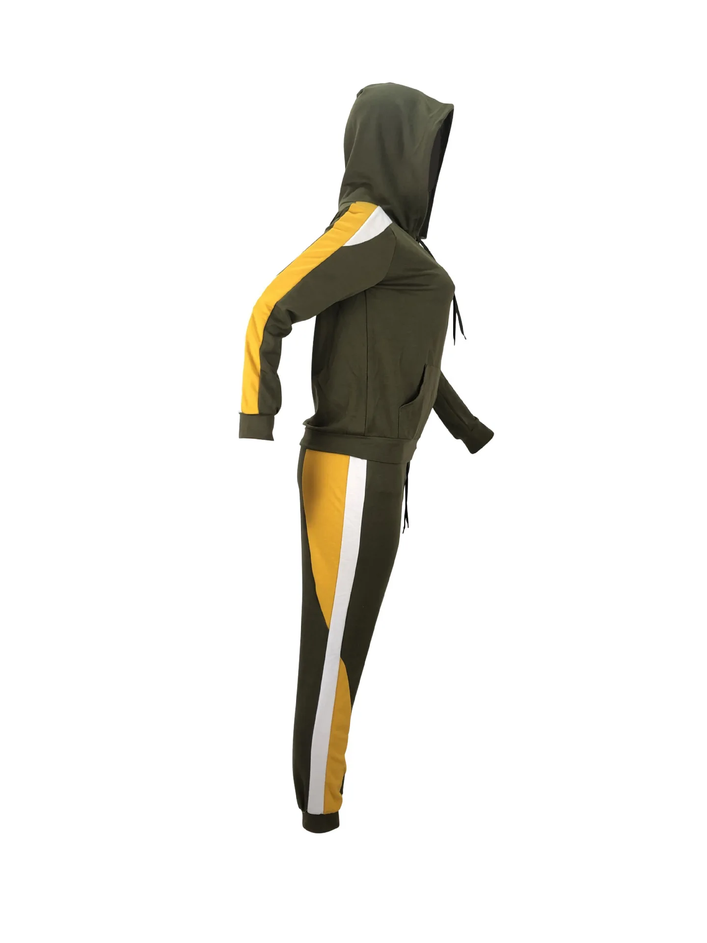 MT169-9671 печати Slim Fit спортивный костюм из двух предметов, милый костюм для девочки комплект для женщин