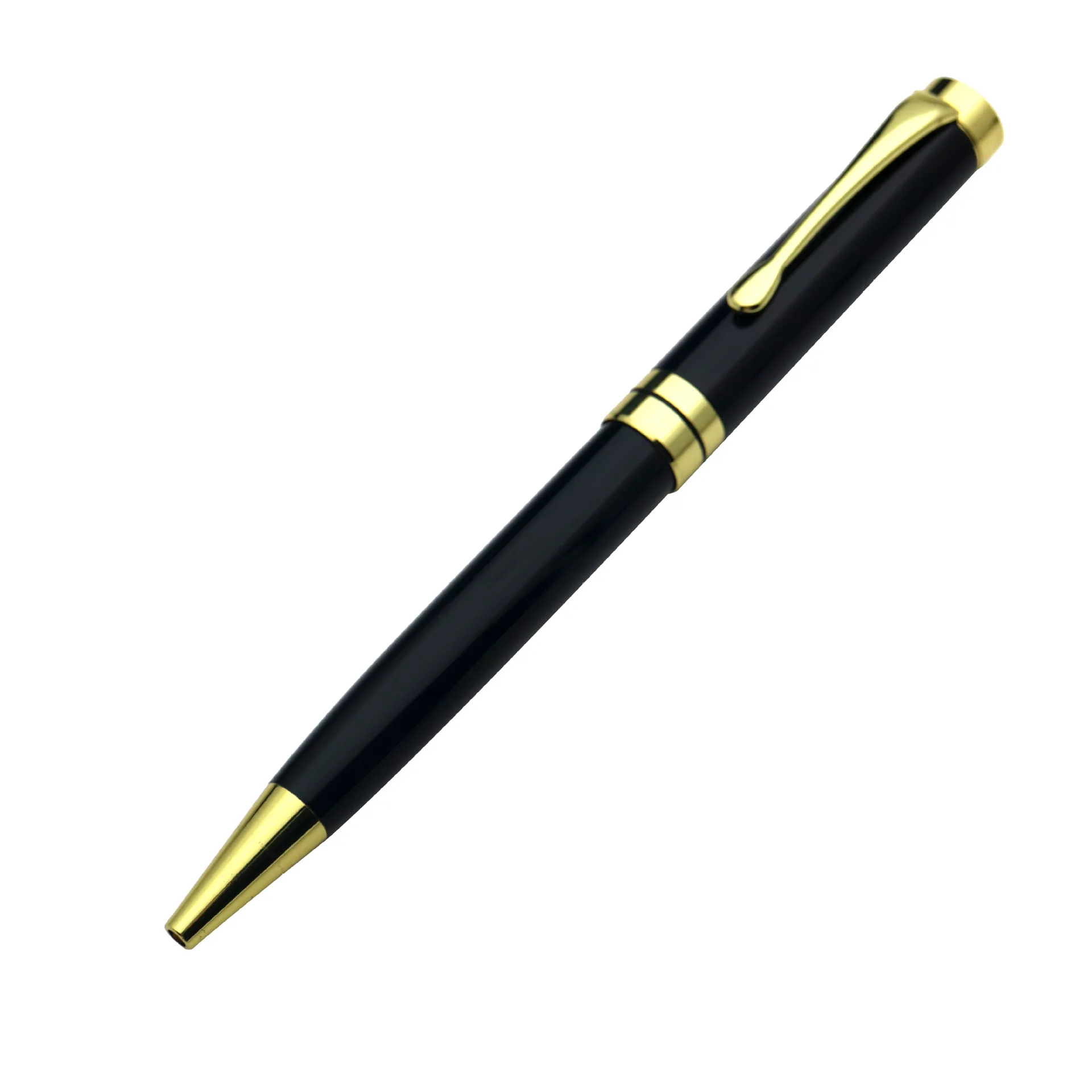 2023 wholesale Metal rotating ballpoint pen Smooth signature pen Gift stationery with laser LOGO