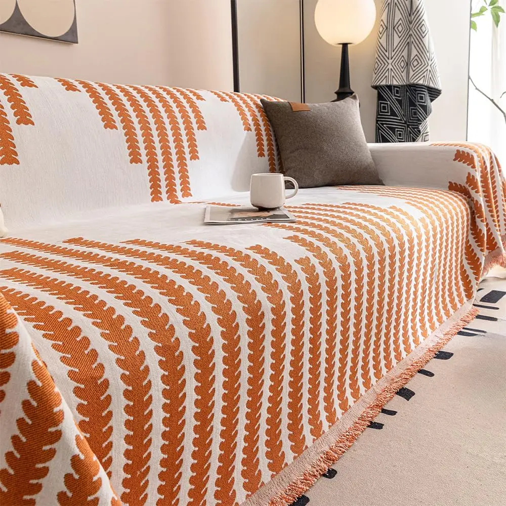 New Double Sided Chenille Sofa Cover Comfy All Seasons Universal Thick Reversible Chenille Sofa Cover