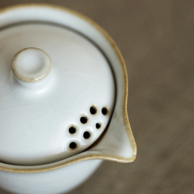 Chinese Ceramic Tea Set with 1 Teapot and 2 Cups for Adults Handmade Portable Travel Gongfu Tea Pot with Teacups and Case