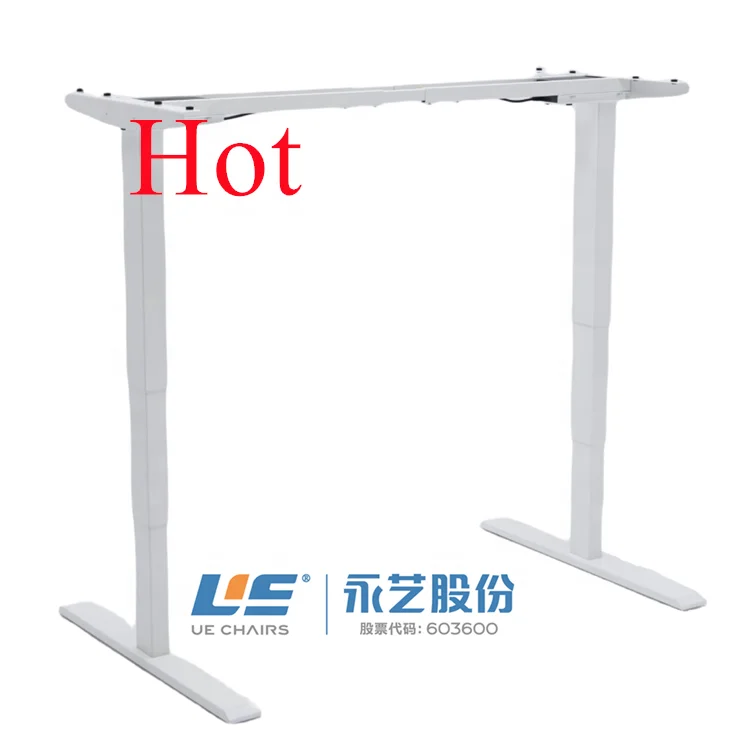 UE Korean Fancy Hot-selling Smart Computer Lift Electric Adjustable Height Office Desk Office Furniture Modern Metal Iron Carton