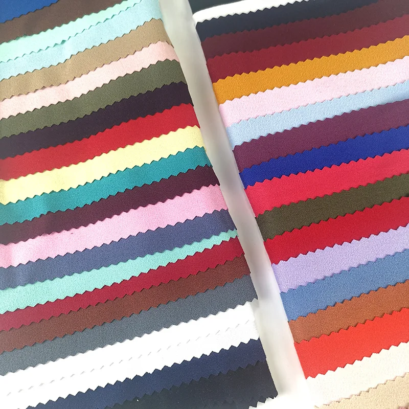 MEXICO PIEL DE DURAZNO telas factory wholesale fabric DTY brushed knitted textile for dress tela milk silk peach skin tejido