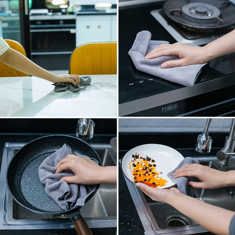 Factory Wholesale Microfiber Custom Universal Cleaning Cloth High Quality Microfiber Cleaning Cloths For Car Kitchen