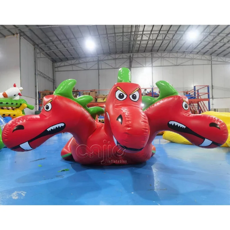 Ride on kids toys portable mini water park team building inflatable games banana boat double tube