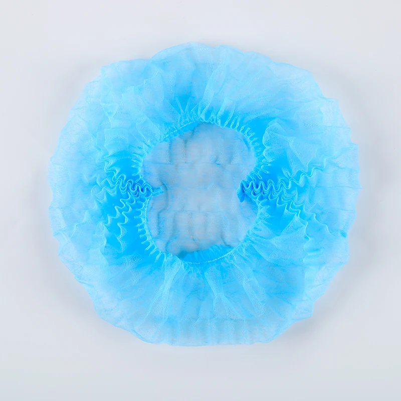 Factory Disposable headgear hat non-woven round hat head protection 10gsm PP bouffant Cap