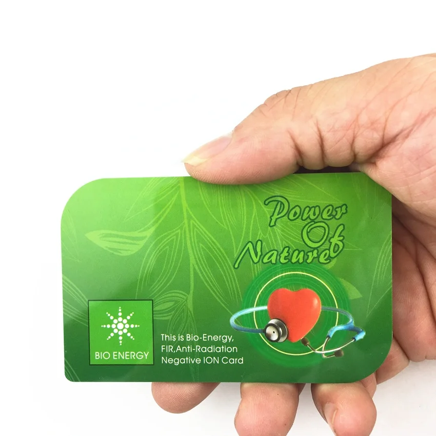 CAMAZ Health Care Terahertz Quantum Energy Card Bio Scalar Power Saver Energy Card With 3000 Negative Ions