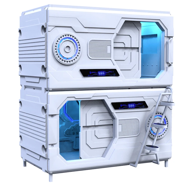 2021 High quality bunker bed modern double pod capsule hotel bed sleeping bed capsule pod