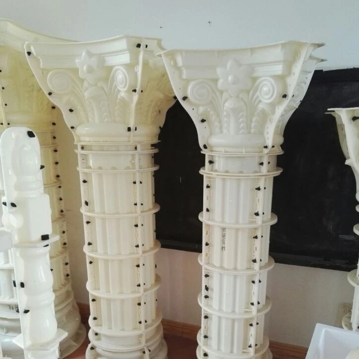 Cheap Plastic Injection Decorative Stone Pillar Moulding for Concrete Roman Columns
