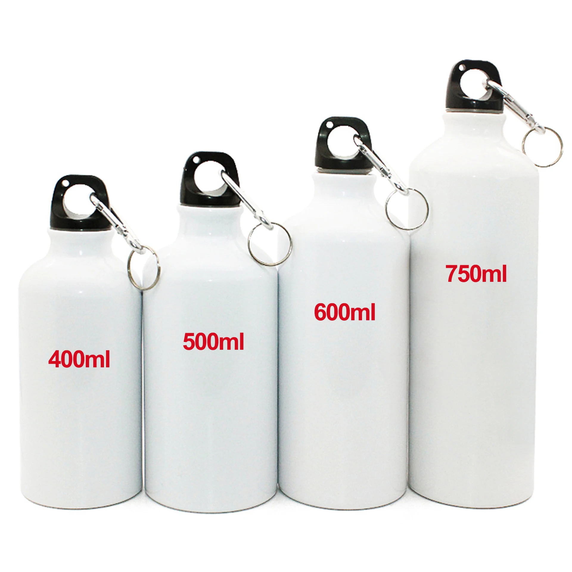 400ml 500ml 600ml 750ml Sublimation Blank Aluminum Sports Water Bottle for Transfer Printing