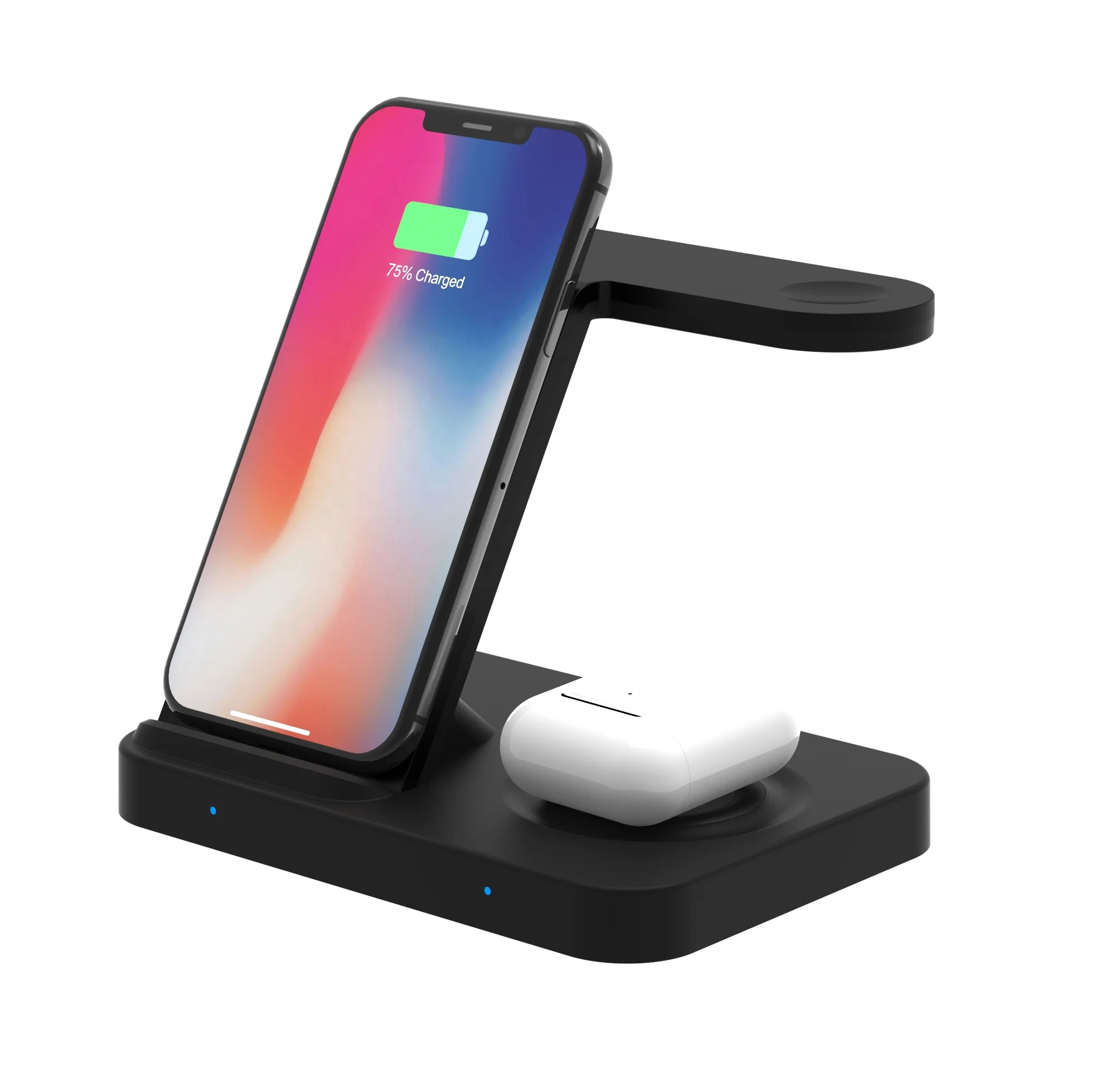 3 in 1 Fast Wireless Charger Station for Galaxy Phone and Galaxy Watch and Galaxy Buds and Airpods with Extra USB Charging Port