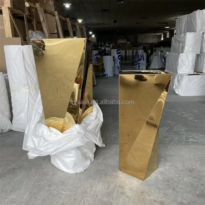 Indoor gold flower pots