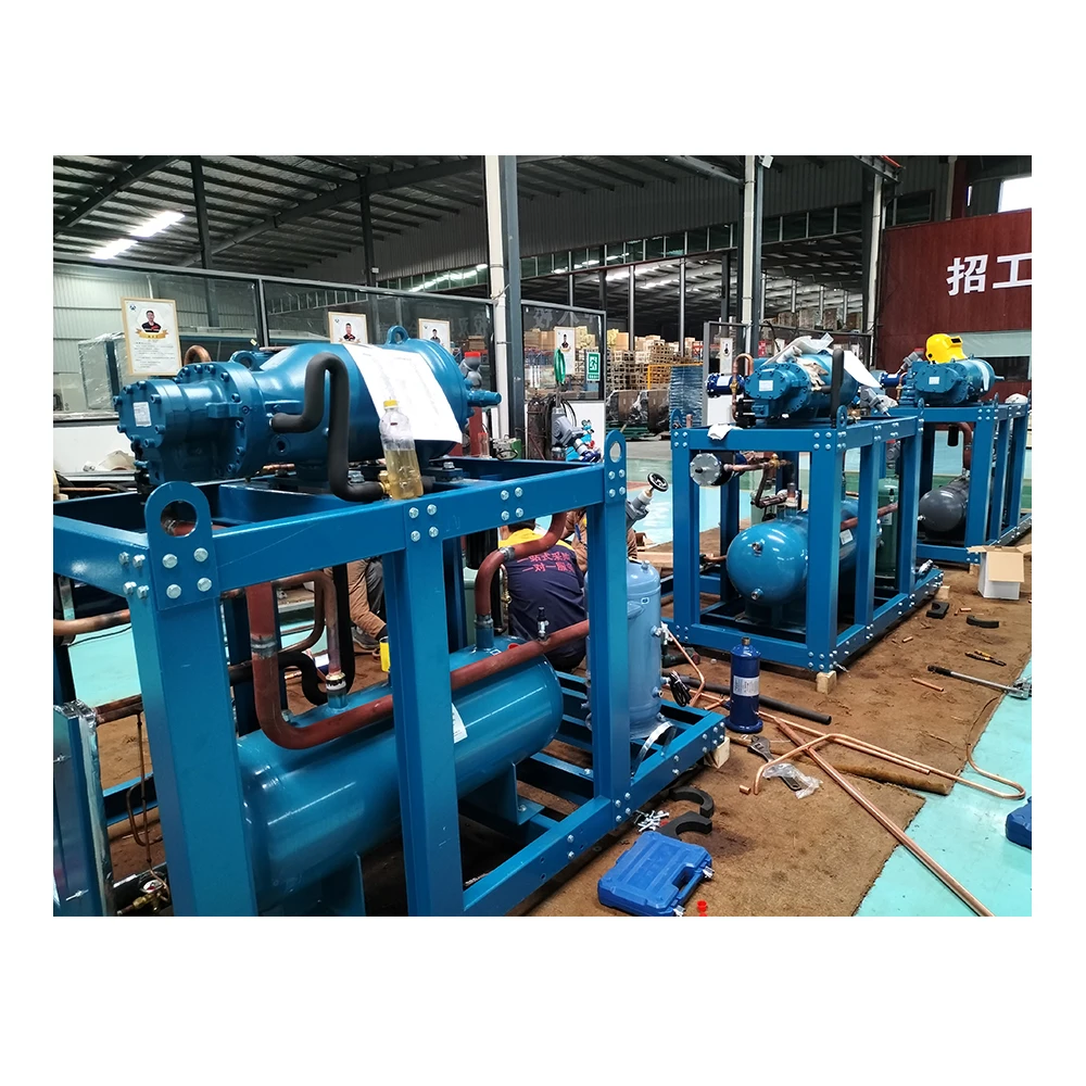 evaporator and condenser for refrigeration 8HP Screw Compressor Units Air Cooled Energy-Saving for Various Refrigerants