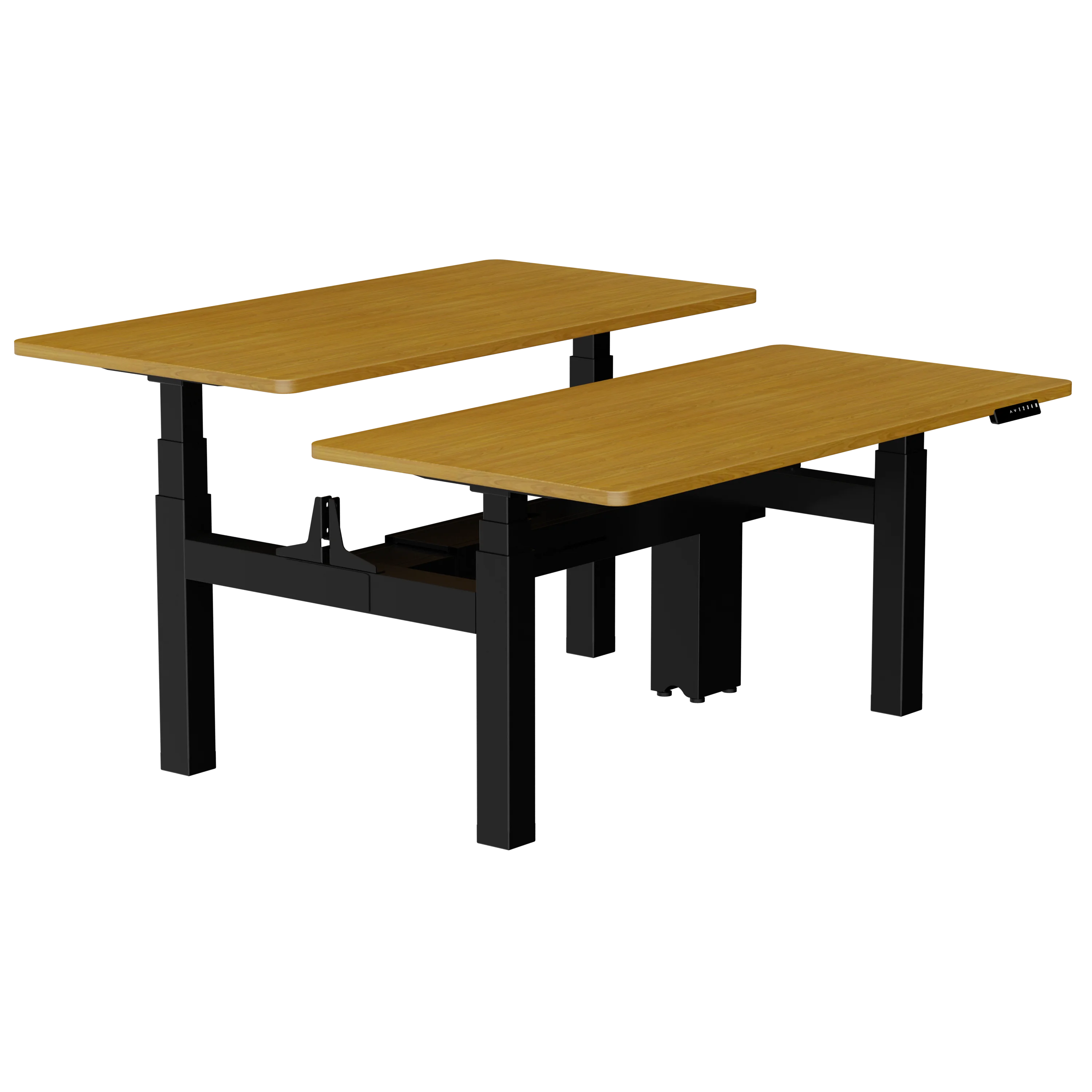 Support customized ergonomic electric height stand office computer face to face workstation  height adjustable desk