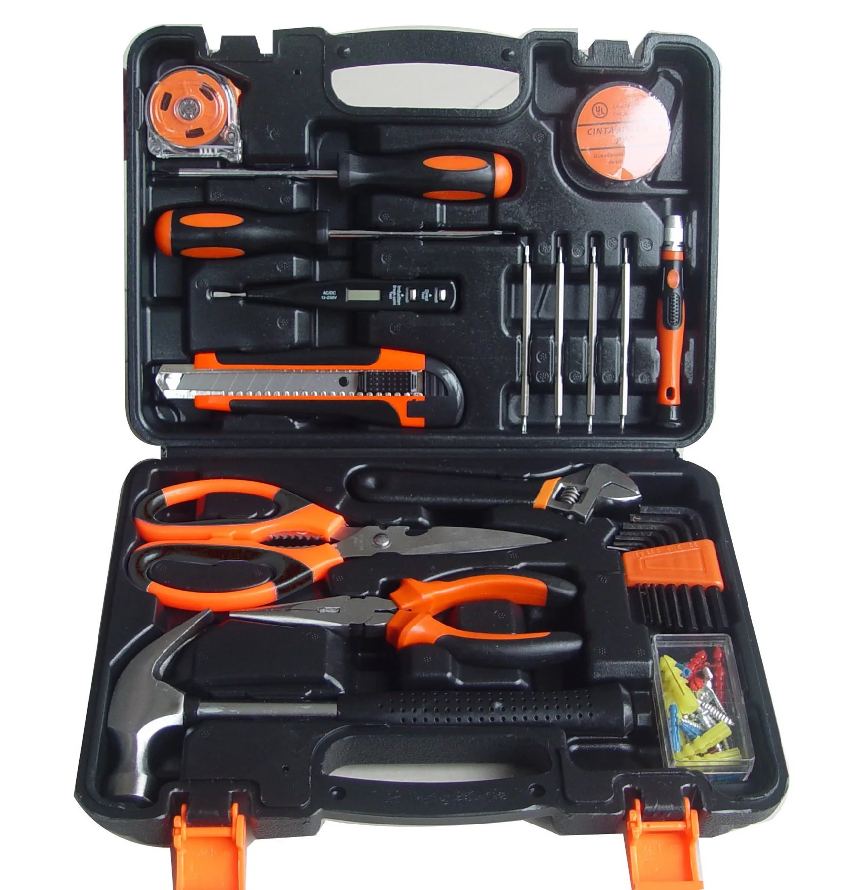 45  Pieces Hand Tools Kit General Repair Hand Tool Set with Tool Box Storage Case juego de cajas de herramientas