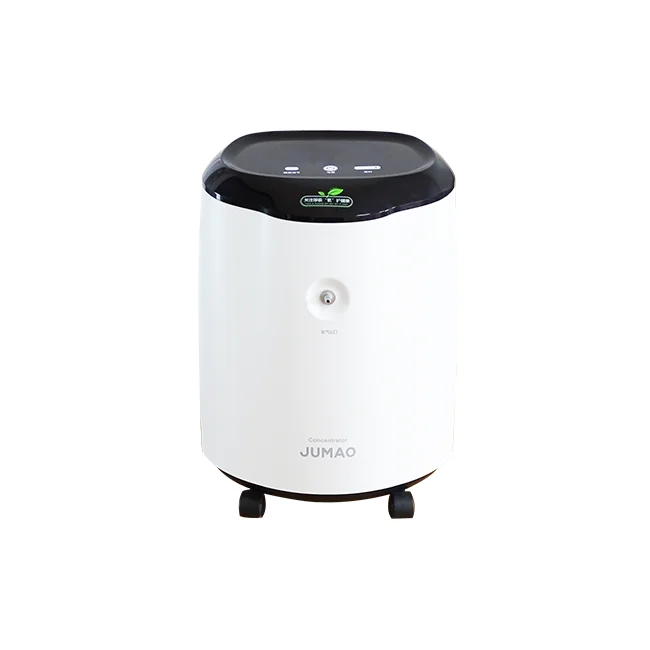 White Oxygen Concentrator with Audible and Visual Alarms for Emergency Situations
