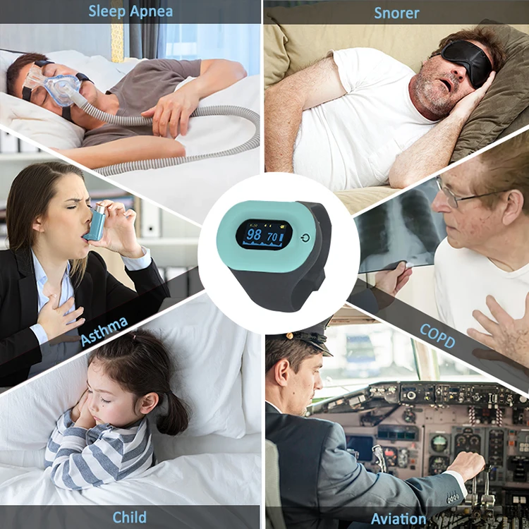 Носимый bluetooth запястье пульсоксиметр с бесплатным программным обеспечением для телефона