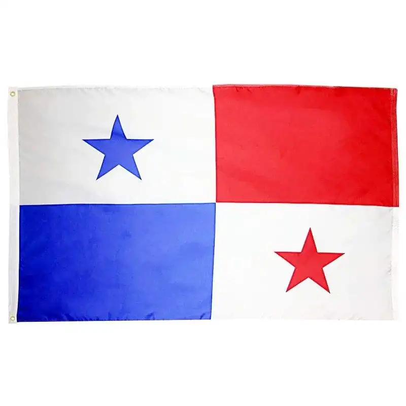 Huiyi Outdoor Hanging Country Flags 90x150cm Polyester Custom National Panama Flag